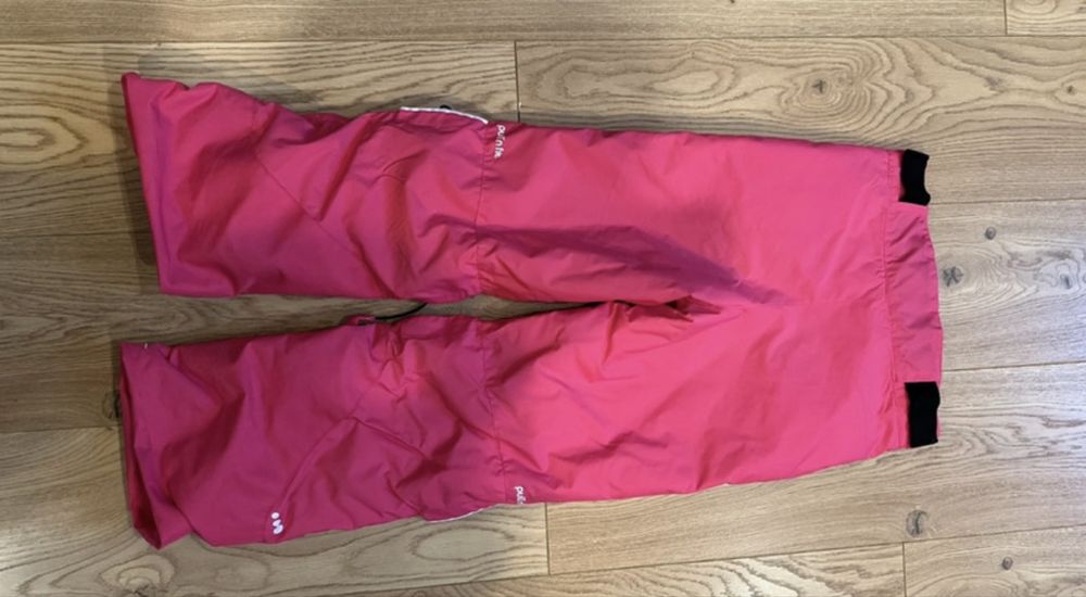 Wedze pull n fit 125/132 decathlon spodnie zimowe rozowe narciarskie