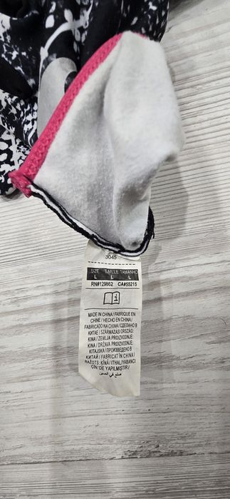 Nike Thermal Gloves Women's Medium Rally Running Printed Black/White/Vivid Pink