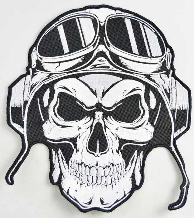 Naszywka Czaszka w pilotce