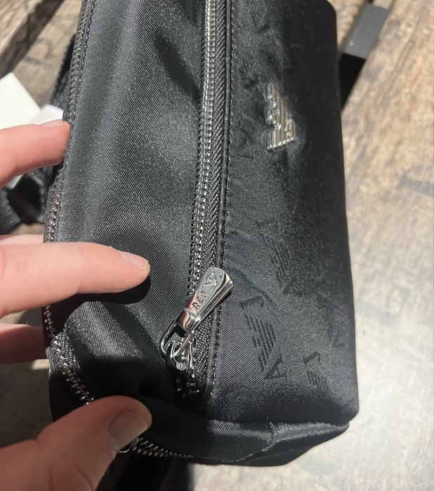 Сумка сумочка бананка armani армані армани барсетка монограмна