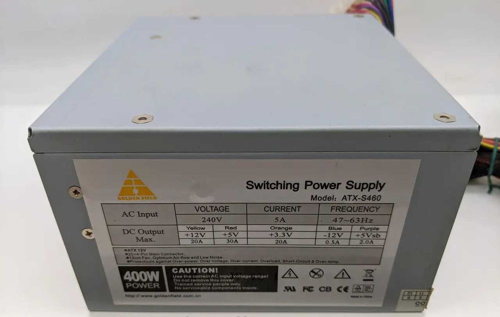 Switching Power Golden Field ATX-S460, блок