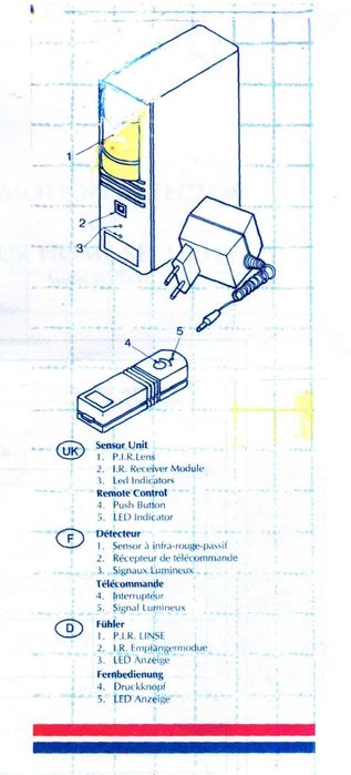 Alarme de mesa/estante Protector SW-144A