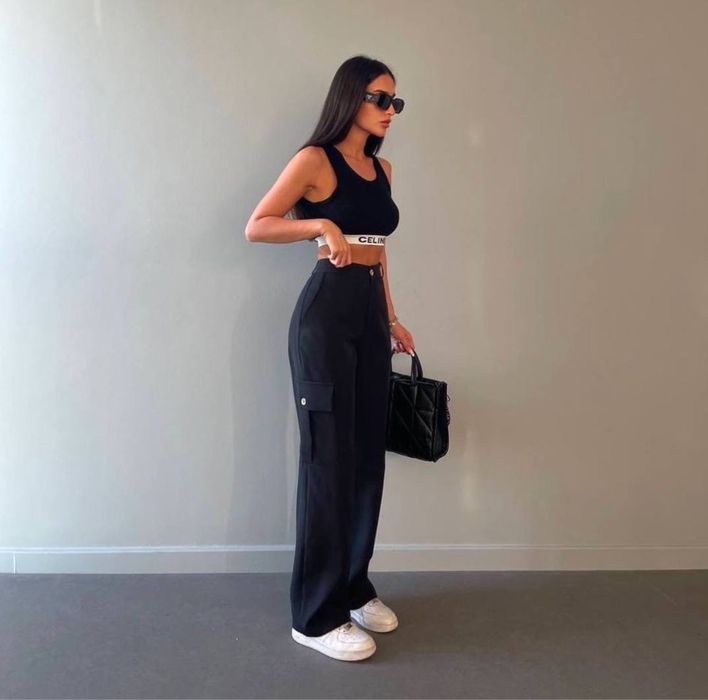 Штани карго з карманами