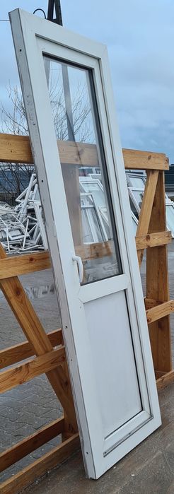 OKNA KacprzaK Okno Balkonowe 68X209 Używane PCV Białe Lider Okna OLX