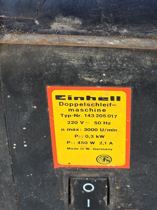 Szlifierka stołowa 2 tarczowa Einhell -  450 W