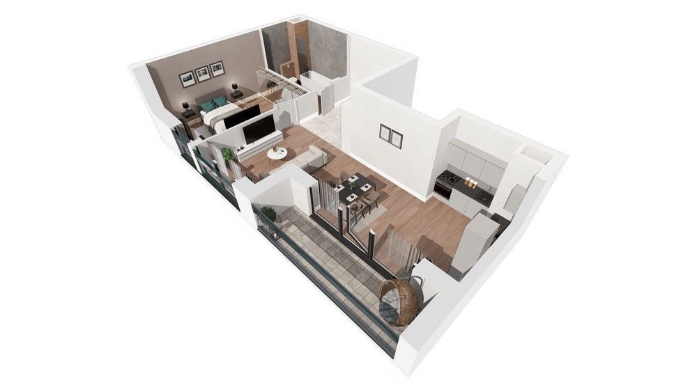 Gaja Park Apartament B.23 - Duża Loggia