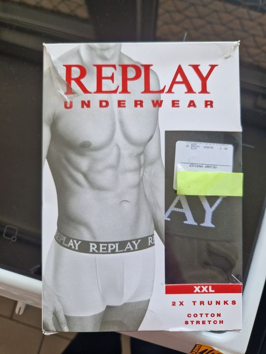 Bokserki męskie REPLAY XXL 2 pack czarne