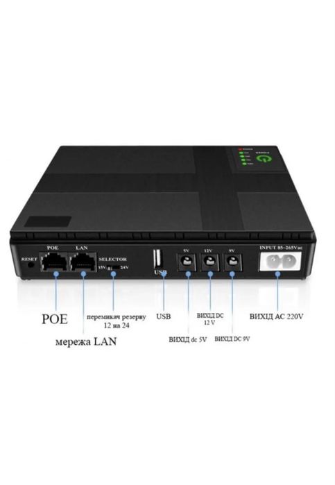 ДБЖ Міні-UPS для роутера, powerbank для роутера