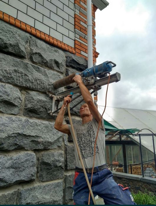 Алмазне свердління, алмазное сверление, алмазна різка, алмазная резка