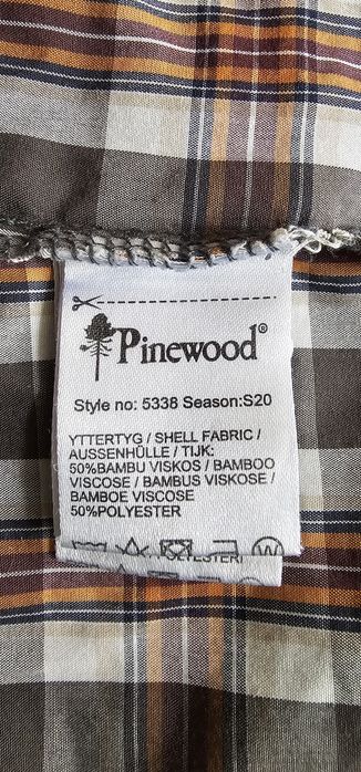 Pinewood męska koszula w kratę rozmiar L krótki rękaw