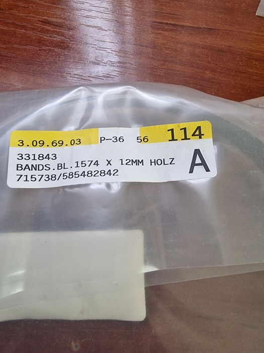 Pila tasmowa do drewna brzeszczot 1574 x 12 mm