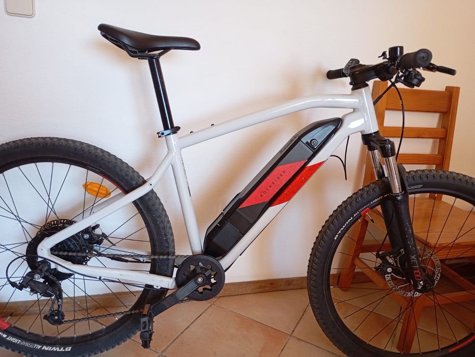 BTT ELÉTRICA SEMIRRÍGIDA 27'5" E-ST 100 branco/ vermelho