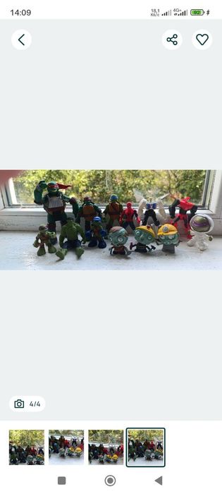 Лот черепашки ніндзя зомбі роботи халк