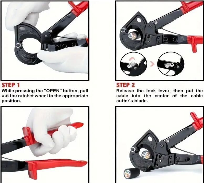 Кабелерез с храповый механизм 325а