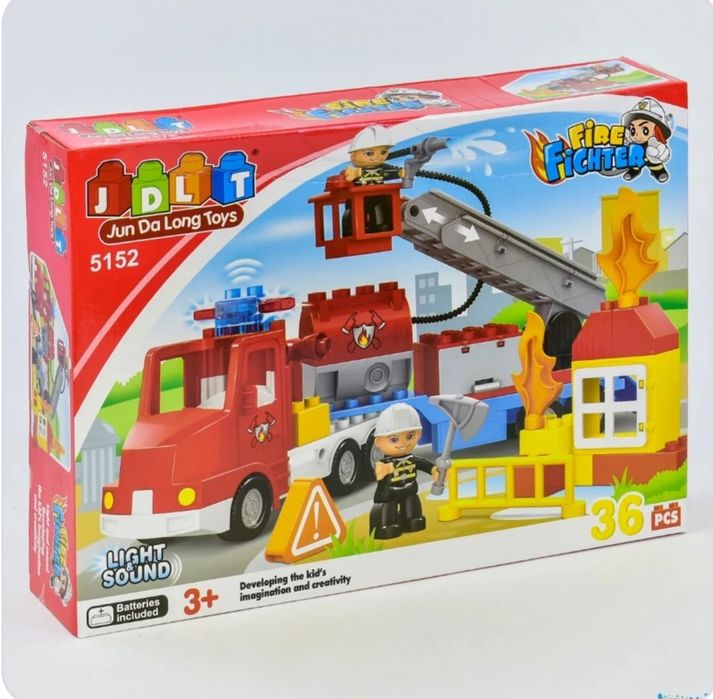 Конструктор JDLT  Пожежна  машина 3+