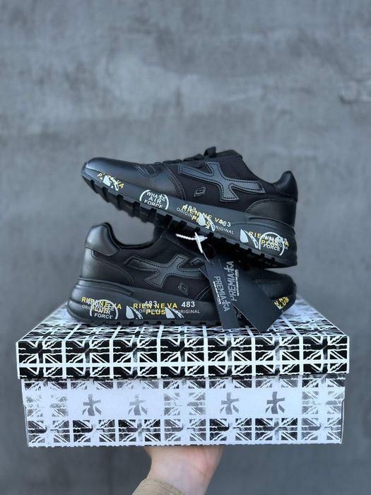 ‼️оригинал Premiata mick кроссовки новые черные мужские Black