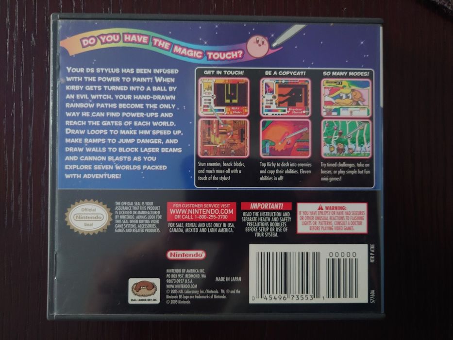 Kirby Canvas Curse Nintendo DS