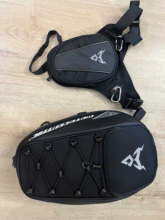 Zestaw sakwa na udo+plecak/torba na motocykl marki motocentric