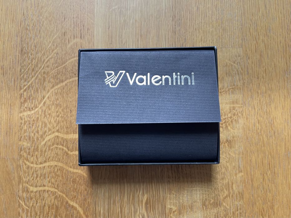 Nowy Portfel Valentini czarny hand crafted