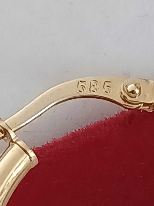 Kolczyki złote 14 karat próba 585