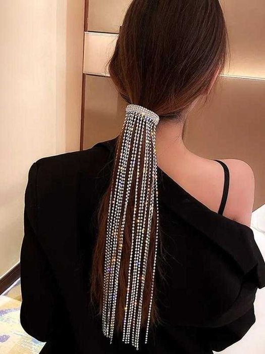 Заколка для волос, блестящий автомат для волос вечернее украшение