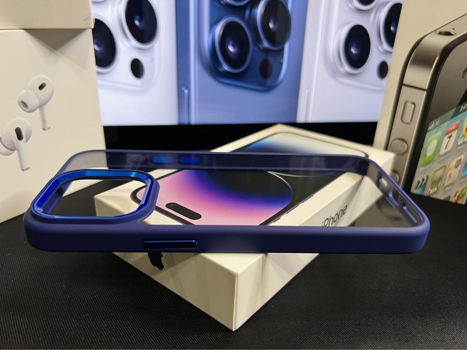 Чехол Iphone 15 pro black, 15 pro max blue titanium, top качество