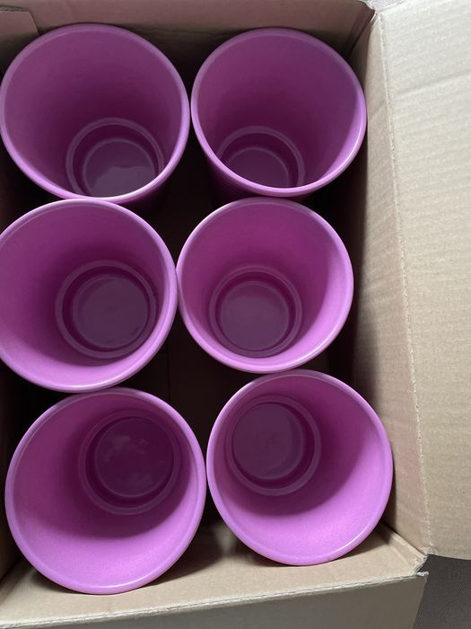 Osłonki ceramiczne do storczyków 6 sztuk