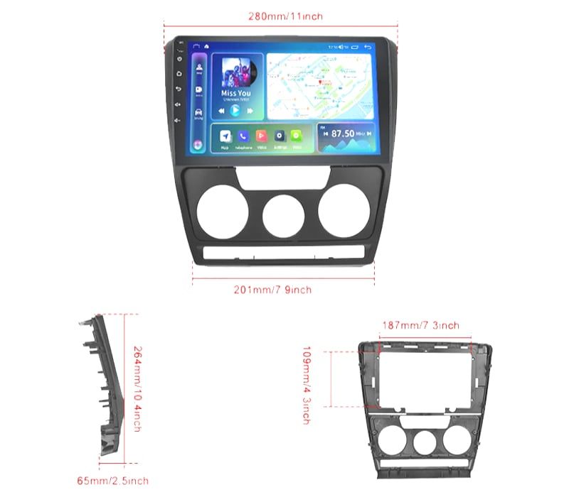 RÁDIO GPS ANDROID SKODA OCTAVIA 04-13