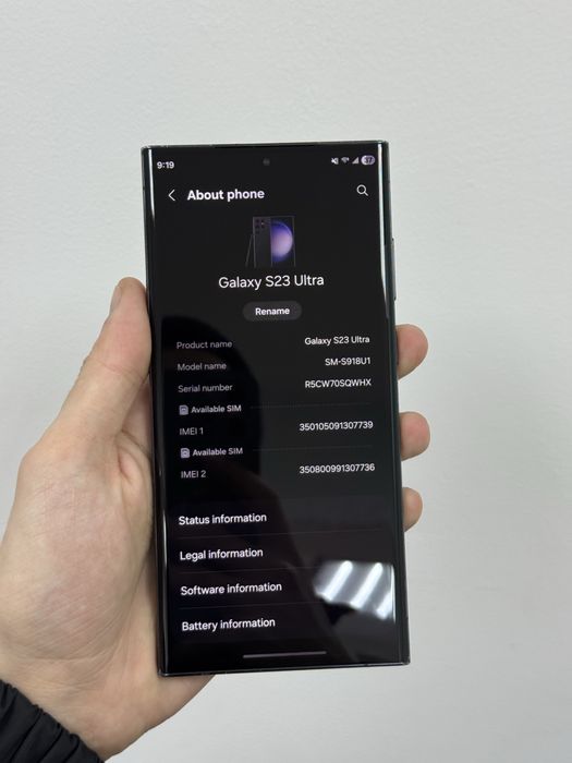 Samsung S23 Ultra 8/256gb Snapdragon