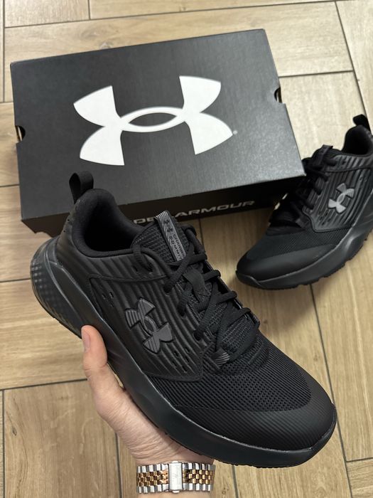 Under Armour Nowe Sportowe Buty Męskie Czarne Materialowe 43