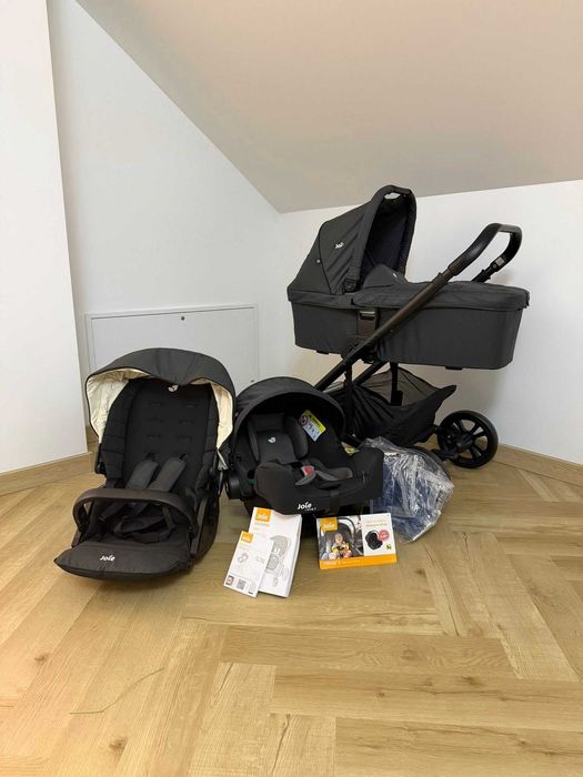 Nowy Joie Chrome Trio zestaw 3w1 Ember Wózek