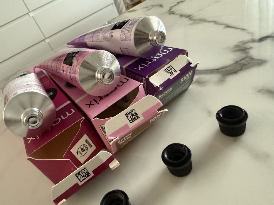 3 nowe farby do włosów , tonery Matrix socolor,supersync
