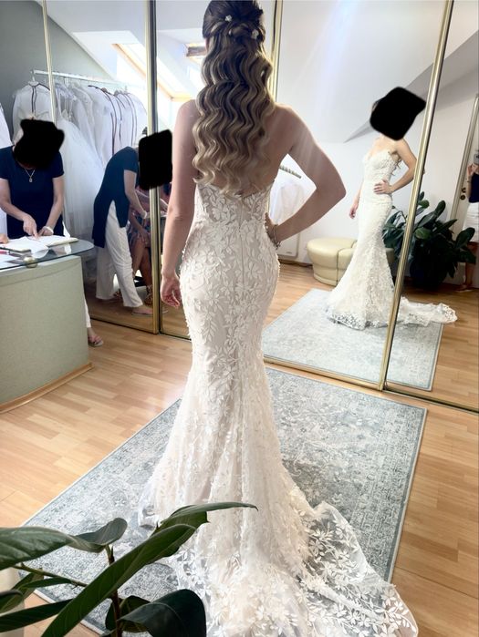 Suknia ślubna Anna Sposa koronka rybka