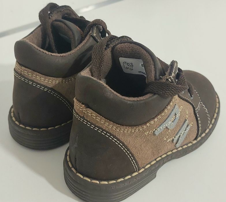 Ponny extra Trzewiki Kozaki Skóra naturalna brąz roz. 22 _ 13.5 cm