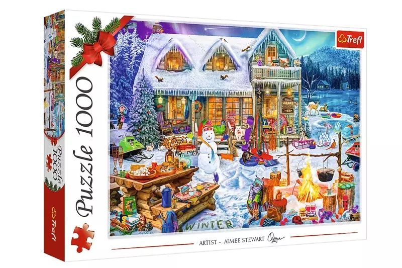 Puzzle 1000 XMAS Zimowy czas TREFL. Trefl. Nowy Produkt
