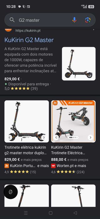 Trotinete kukirim G2 master