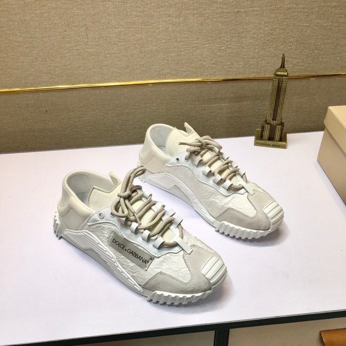 Кроссовки мужские DOLCE GABBANA SPACE кеды мужские бежевые черные