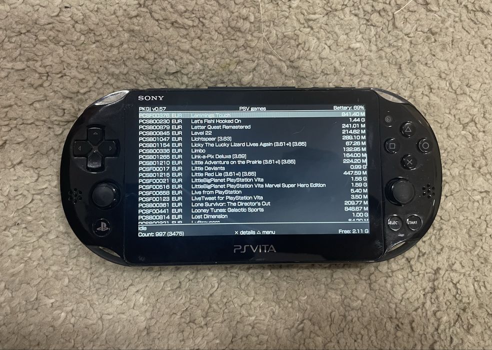 PS Vita Slim Desbloqueada