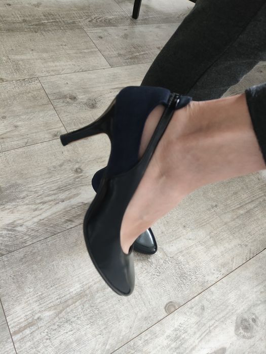 Lekkie wycięte szpilki lakierki 38 Profile na wiosnę lato