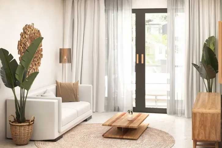 Апартаменти з видом на джунглі та водоспад, Убуд, Балі,Індонезія