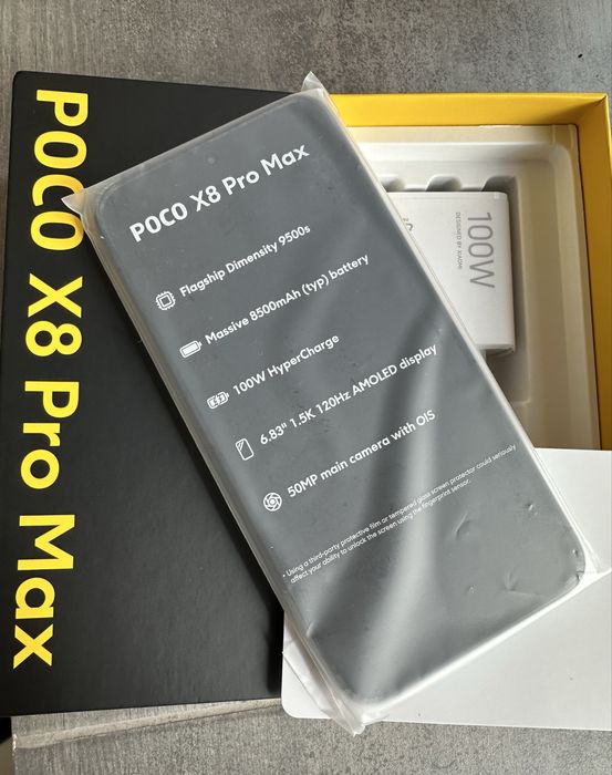 Poco X8 Pro max 12/256 black and white