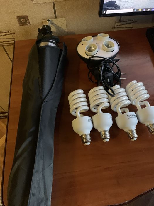 Набор постоянного света + лампы 4шт (45W)софтбокс 50*70см