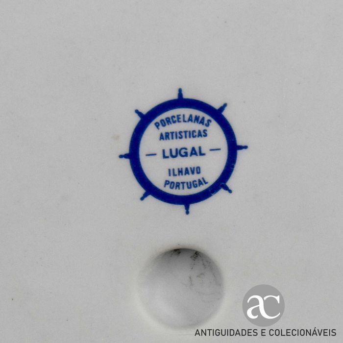 Placa Biscuit de Moliceiro, alto relevo, artista Carlos Calisto