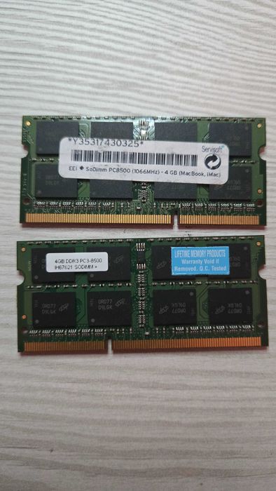 Memória DDR3 2x4Gb = 8Gb a 1066mhz para MacBook iMac Oficial sodimm