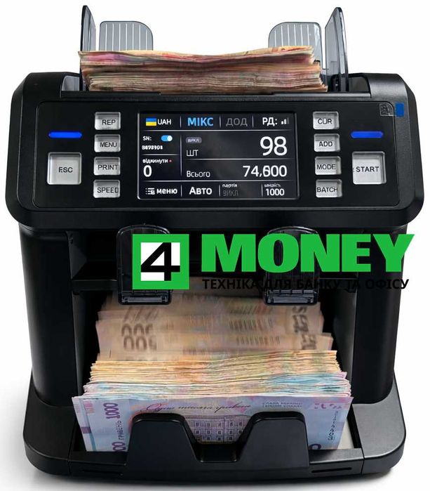 Счетчик Банкнот MULTI COUNTER PRO MAX FULL TOUCH Детекция Купюр Валют
