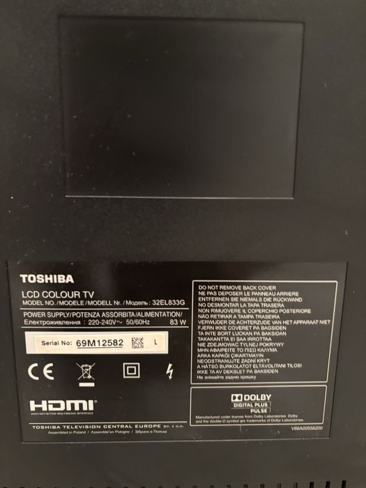 Televisao lcd 32’ toshiba