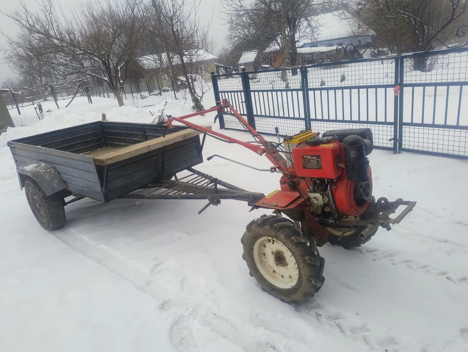 Продам дизельний мотоблок FORTE 9  з причіпом