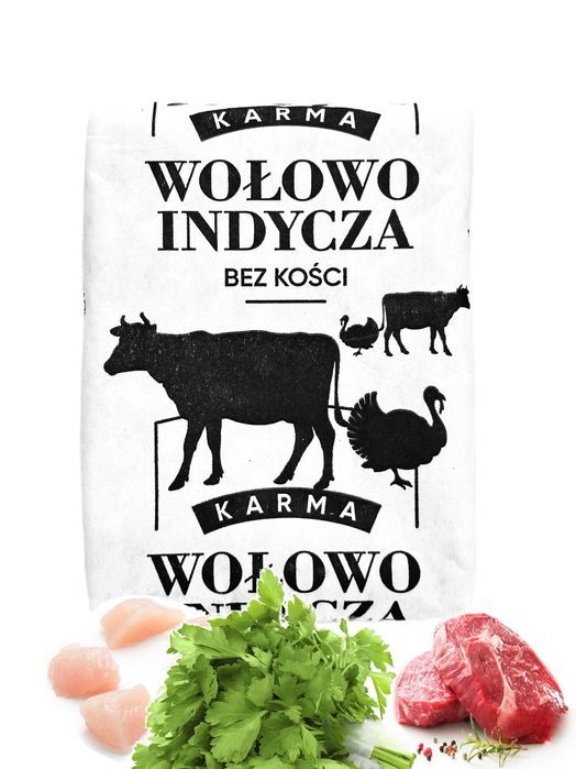 10KG MIĘSO MROŻONE wołowo indycze dla psa Polska WYSYŁKA OLX 5 zł