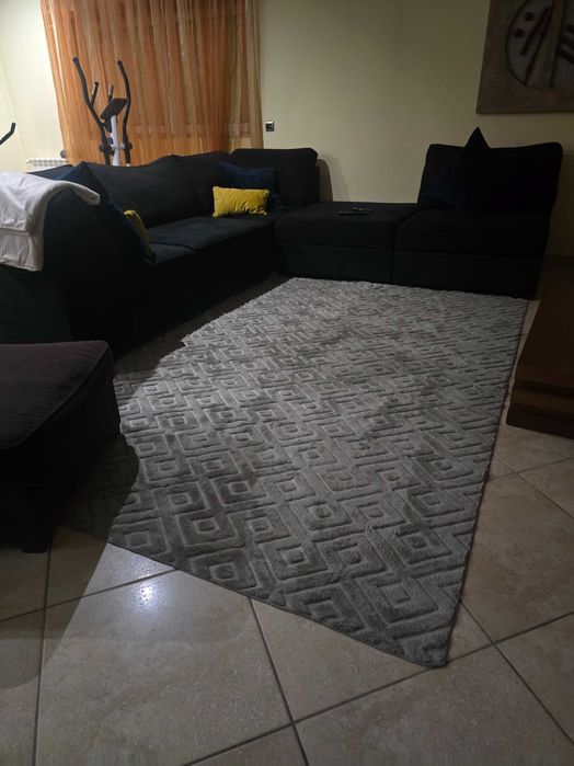 Sofa preto da jom em modulos