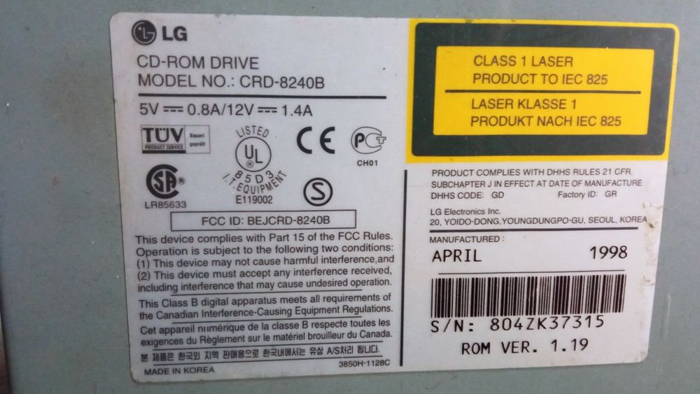 LG CD-ROM Drive Reader/Writer456274834746910723